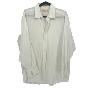 Michael Kors Classic White Men's Shirt 17” 32/33 X Large